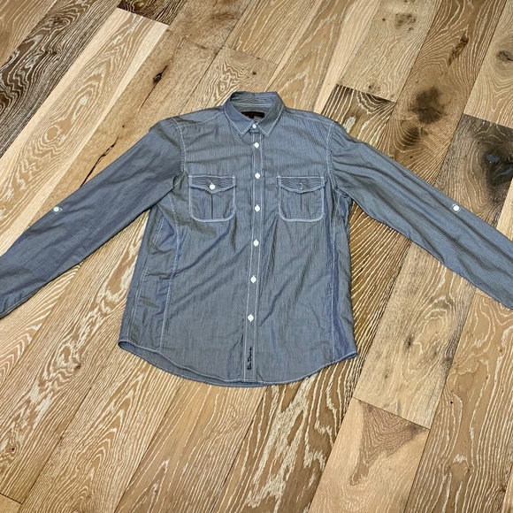 Ben Sherman Pin Stripe Long Sleeve Shirt - Picture 1 of 4